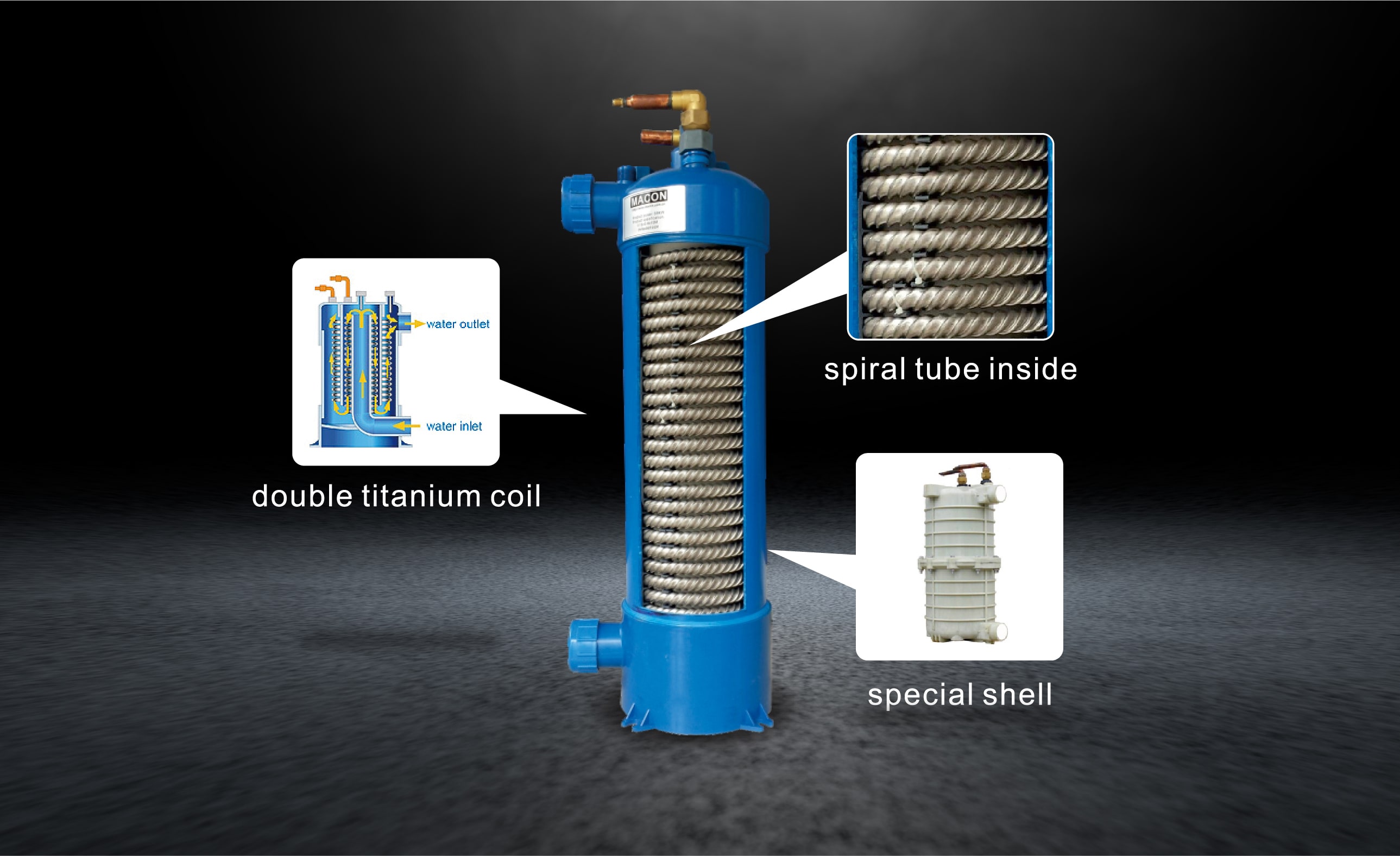 Spiral Titanium Heat Exchanger